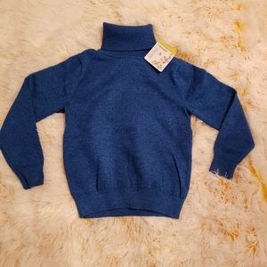 NWT Baby boy toddle sweater turtleneck dark blue